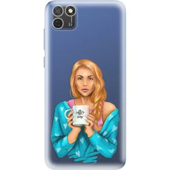 Pouzdro na mobilní telefon Odolné silikonové pouzdro iSaprio - Coffe Now - Redhead - Honor 9S