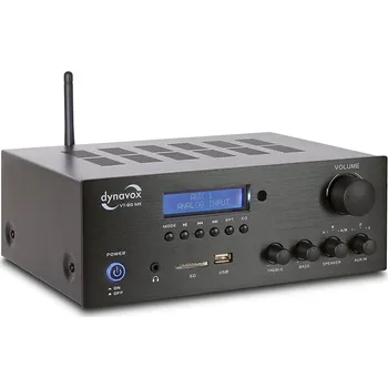 Hi-Fi Zesilovač Dynavox VT-80 MK Black (Stereofonní kompaktní zesilovač 2x75W / SD, USB, Bluetooth, FM tuner)