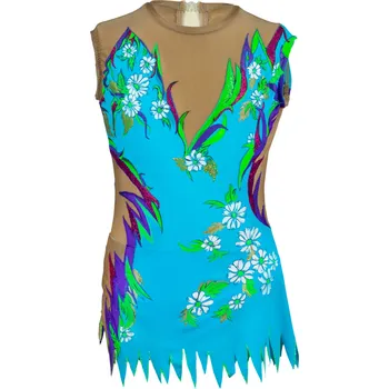 VFstyle Gymnastický dres Mia tyrkysový Velikost 146