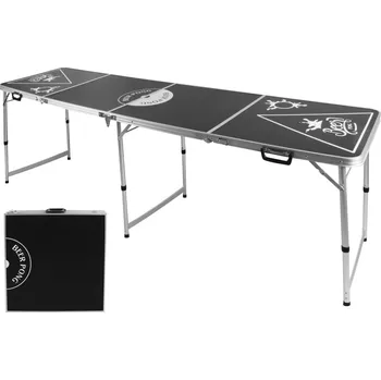 Stolní tenis zahrada-XL HI Skládací stůl na beer pong černý
