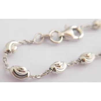 Souprava šperků Klenoty Budín Stříbrný řetízek rhodiovaný s gravírováním 50cm 925/1000 6,08gr 030118200099 (Klenoty Budín Stříbrný řetízek rhodiovaný s gravírováním 50cm 925/1000 6,08gr 030118200099)