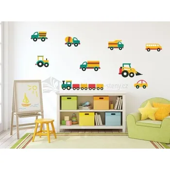 Samolepící dekorace Samolepky na zeď - auta a stroje