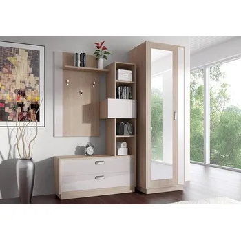 Předsíňová stěna Předsíňová stěna ZOT, dub sonoma bílá, skladem, 170 cm