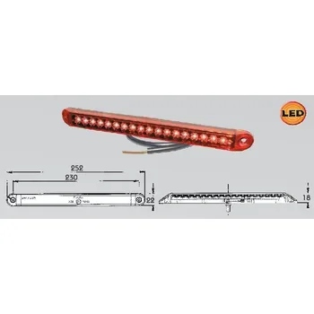 Přídavný světlomet Světlo brzdové přídavné LED Pro-Can XL 24V