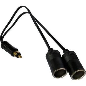 Elektrická zásuvka Redukce zásuvky malé DIN na dvě zásuvky zapalovače