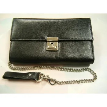 Peněženka Peněženka kožená pro řidiče a číšníky 515-7401 ARWEL se zámečkem a řetízkem