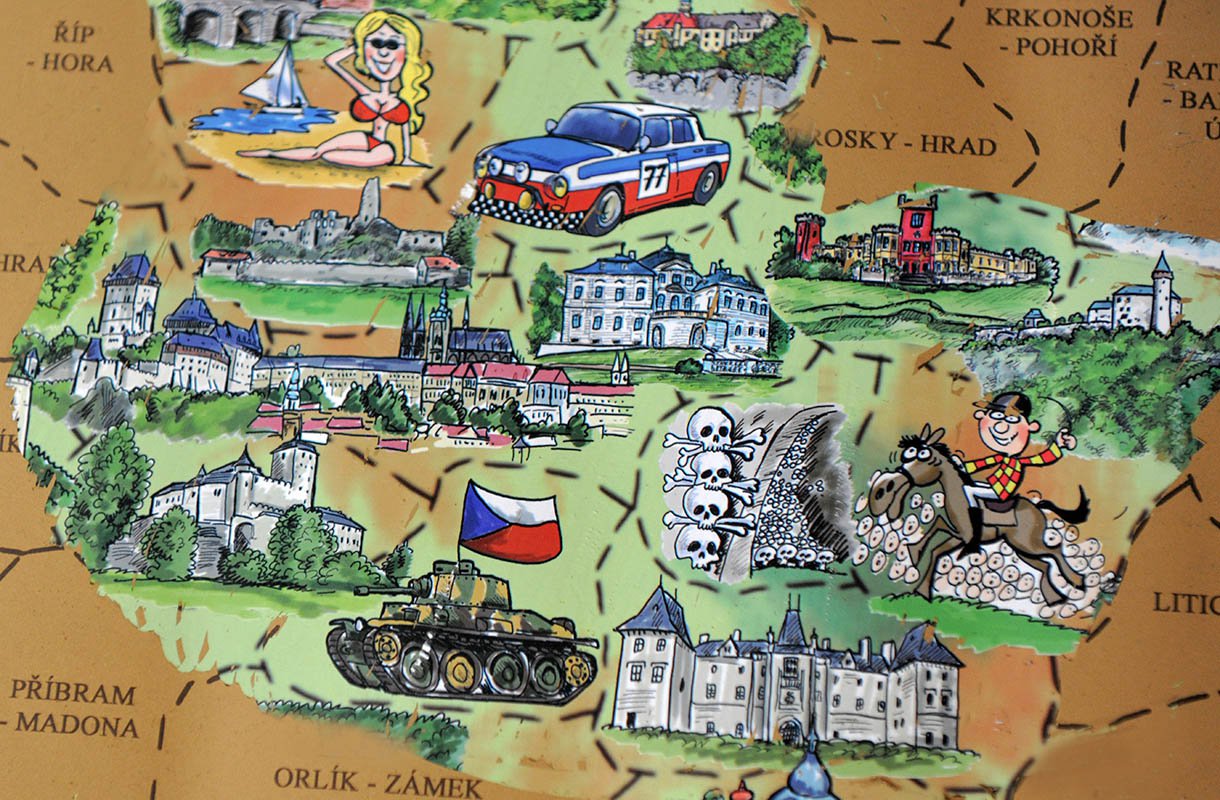 foto  Divja Zlín Stírací mapa Česká republika