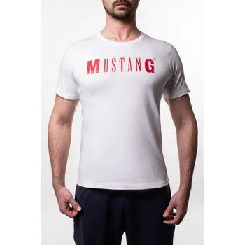 Pánské tričko MUSTANG Pánské bílé tričko Mustang XXL 4154_2100_207