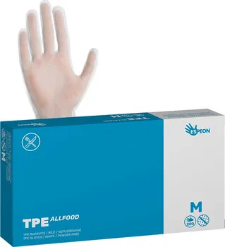 Čisticí rukavice Espeon 50001 TPE 200 ks bílé 
