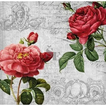 Papírový ubrousek Papírové ubrousky Květy 555 33/3/20, Stil