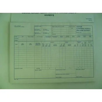 Stazka nákladní dopravy propisovací MSK modré