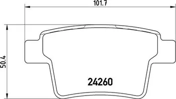 Brzdová destička Brembo P 56 087