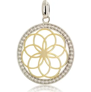 Přívěsek Stříbrný přívěšek mandala STRZ0630F