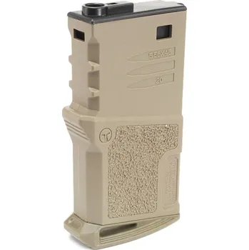 Sportovní střelba Ares/Amoeba Polymerový zásobník krátký pro M4 na 120 ran - tlačný, pískový