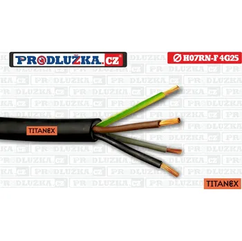 Prodlužovací kabel Prodlužka.cz H07RN-F 4G25 Titanex