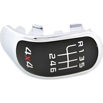 Hlavice řadicí páky Plaketka do řadící páky original 4x4 6° - černá