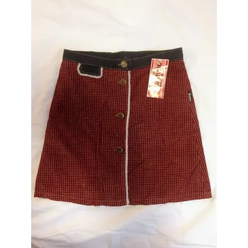 Dívčí sukně Sukně kostičkovaná, velikost 134, Barva Vínová