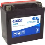 Motobaterie EXIDE ETX14-BS, 12V, 12Ah, 200A