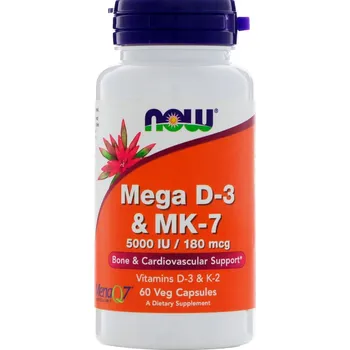 Now Foods Mega D-3 & MK-7 180 mcg 60 cps.