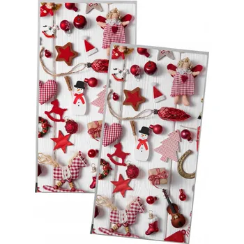 Vánoční dekorace Sáček PP 21x40cm Vánoce ozdoby bal.50ks.