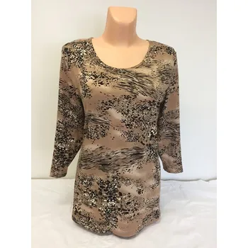 Dámská tunika Halenka BIATA, Barva Béžová, Velikost XL 44, Materiál 96% Viskoza 4% Lycra