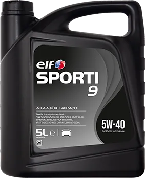 Motorový olej Elf Sporti 9 5W-40 5 l 