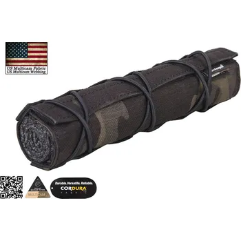Sportovní střelba EmersonGear 22cm maskovací obal na tlumič - Multicam Black