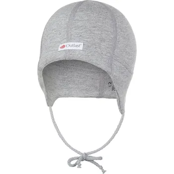 Čepice Little Angel Čepice smyk zavazovací plochý šev Outlast® - šedý melír Velikost čepic: 0 | 33-35 cm