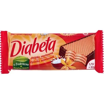 Diabeta Oplatka smetanová 32g