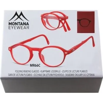 Brýle na čtení MONTANA EYEWEAR SKLÁDACÍ dioptrické brýle BOX66C RED +2,50