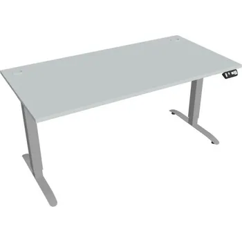 Kancelářský vozík HOBIS výškově stavitelný stůl 160 cm, paměť.ovlad. - MOTION MS 2M 1600, šedá + doprava zdarma