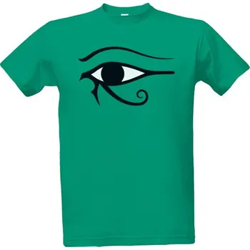 Tričko s potiskem Černé oko boha Hora - levé pánské