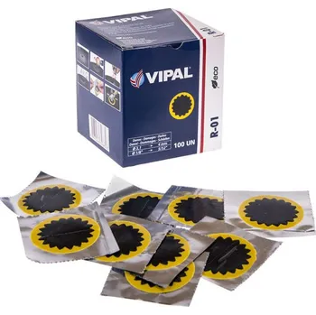 Sada na opravu pneumatiky VIPAL 02-03-38, záplaty na duše R01 40 mm, 100 ks pro opravu pneu