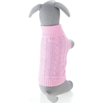 Obleček pro psa Vsepropejska Rixi svetr pro psa Barva: Růžová, Délka zad (cm): 23, Obvod hrudníku: 32 - 38 cm