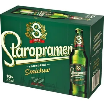 Pivo Legendární Smíchov 10° 10x 0,5 l