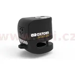 zámek kotoučové brzdy Micro XA5, OXFORD (integrovaný alarm, černý, průměr čepu 5,5 mm)