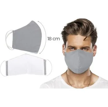 rouška Bellatex Ústní bavlněná rouška UNI šedá - velká, XL