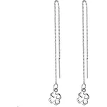 Šperky4U Provlékací ocelové náušnice se čtyřlístky - OPN1529-ST