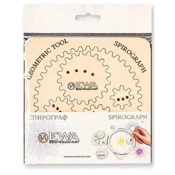 Ewa Eco-Wood-Art Spirograph