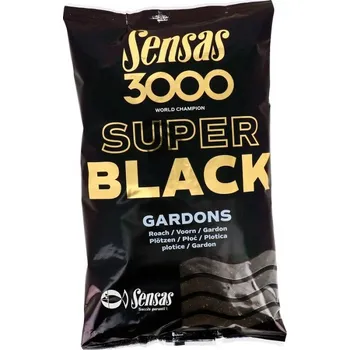 Návnadová surovina Krmení Sensas 3000 Super Black 1kg Gardons(plotice)