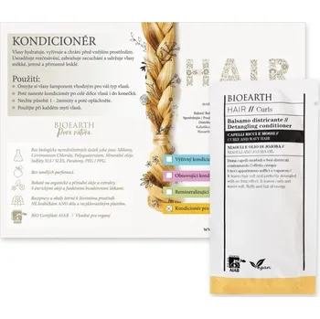 BIOEARTH Vzorek: Kondicionér pro kudrnaté a vlnité vlasy 12ml