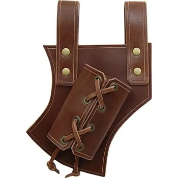 Karnevalový doplněk imago Závěs na zbraň Šermíř (pro leváky), barva hnědá