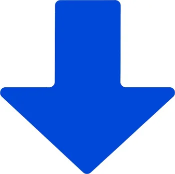 Kancelář Modrá extrémně odolná šipka, 5 cm – XP 150