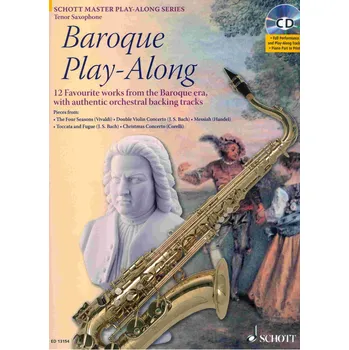 BAROQUE PLAY ALONG + CD / tenorový saxofon a klavír