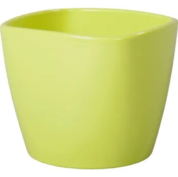 Obal na květináč NOHEL GARDEN Obal TILLANDSIA EXKLUZIV 17x17cm zelený lesklý