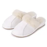 Vlnka Manufacture Kožené papuče na…