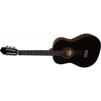 Hudební nástroj pro děti Akustická levoruká kytara 4/4 MSA pro školní výuku, černá (Velikost: 4/4 (39 ") | Barva: Černá)