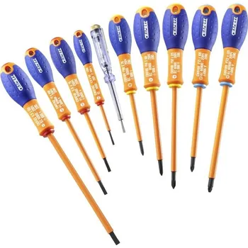 Šroubovák 10dílná sada izolovaných šroubováků plochý/Ph/Pz E160912 - TONA EXPERT