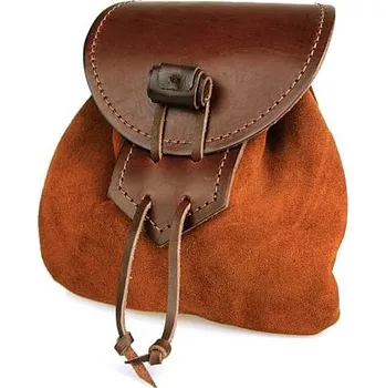 Karnevalový doplněk imago Kožená taštice Pompadůrka, barva černá