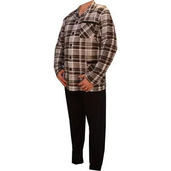 Pánské pyžamo xcena Pyžamo rozepínací kostka Velikost: XXXL